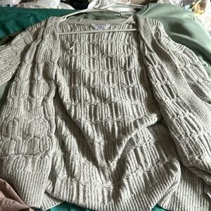 Gray cardigan